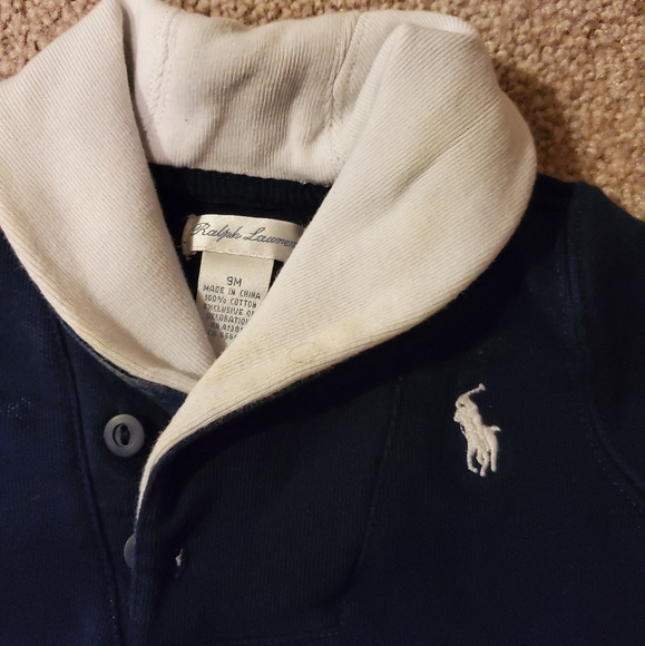 Ralph Lauren Navy blue Baby Onesie - Picture 3 of 4